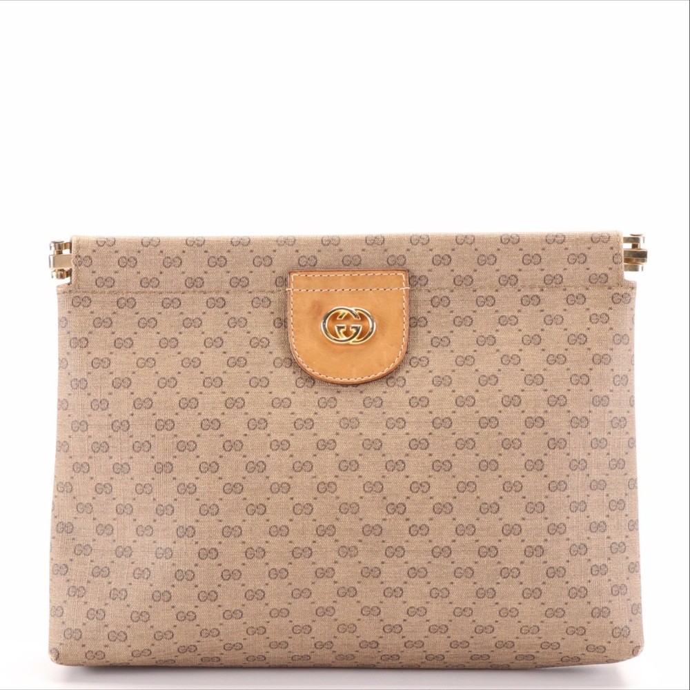 Gucci Micro GG Canvas Clutch